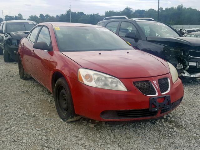 1G2ZF55B164253573 - 2006 PONTIAC G6 SE RED photo 1