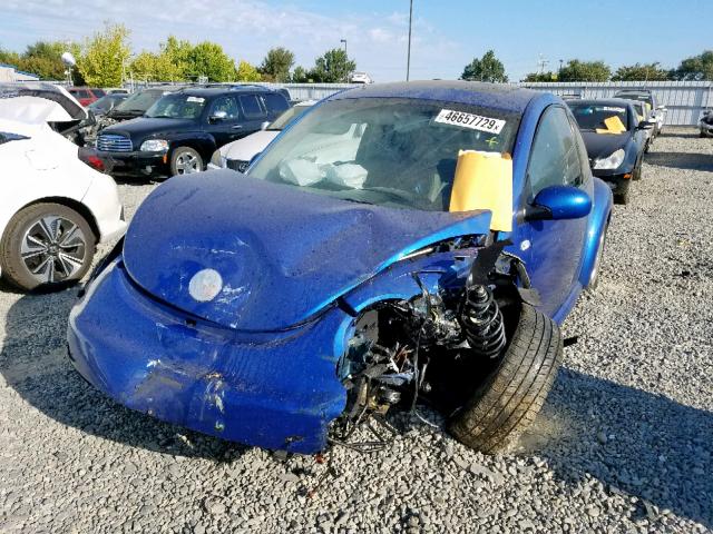 3VWCK21C73M400454 - 2003 VOLKSWAGEN NEW BEETLE ლურჯი ფოტო 2