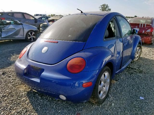 3VWCK21C73M400454 - 2003 VOLKSWAGEN NEW BEETLE ლურჯი ფოტო 4