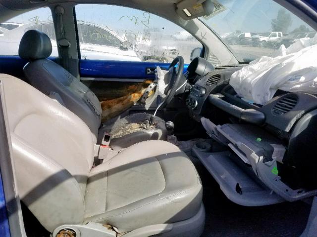 3VWCK21C73M400454 - 2003 VOLKSWAGEN NEW BEETLE ლურჯი ფოტო 5