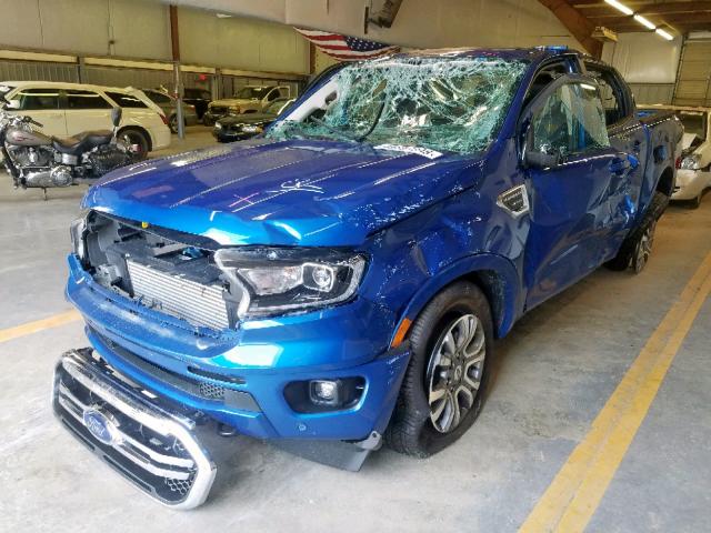 1FTER4FH7KLA28461 - 2019 FORD RANGER SUP BLUE photo 2