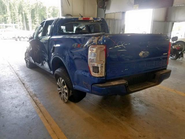 1FTER4FH7KLA28461 - 2019 FORD RANGER SUP BLUE photo 3