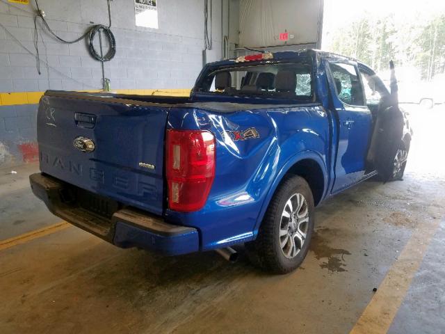 1FTER4FH7KLA28461 - 2019 FORD RANGER SUP BLUE photo 4