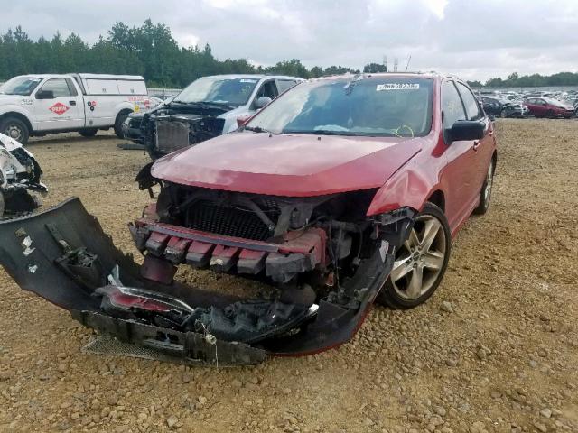 3FAHP0KC5AR348230 - 2010 FORD FUSION SPO RED photo 2