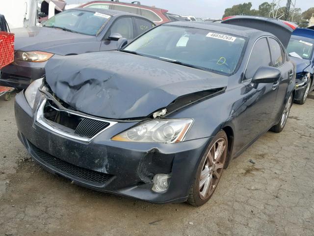 JTHBE262662001101 - 2006 LEXUS IS 350 BLACK photo 2