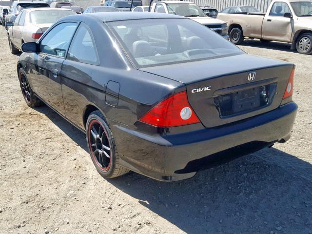 1HGEM22184L047780 - 2004 HONDA CIVIC DX V BLACK photo 3