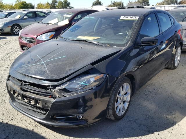 1C3CDFBH6DD147479 - 2013 DODGE DART SXT BLACK photo 2