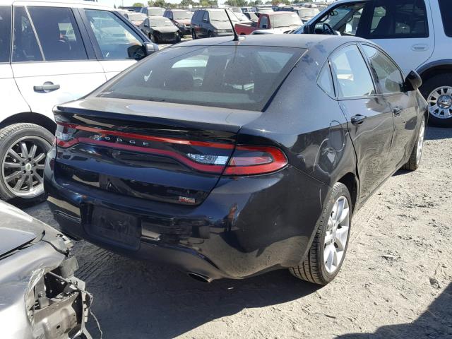 1C3CDFBH6DD147479 - 2013 DODGE DART SXT BLACK photo 4