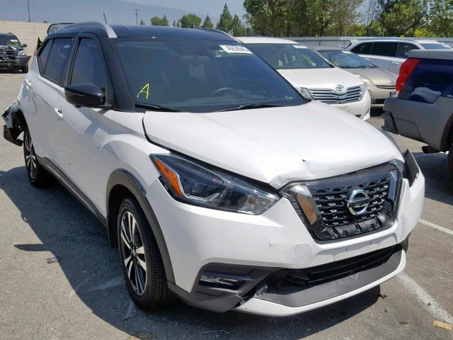 3N1CP5CUXKL491948 - 2019 NISSAN KICKS S WHITE photo 1