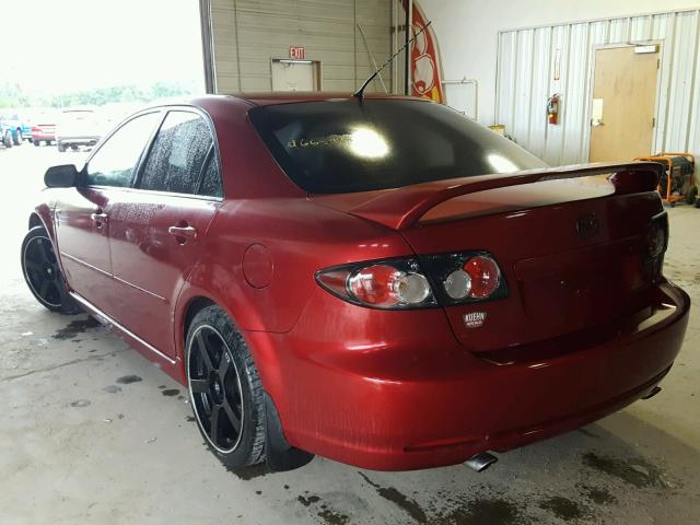 1YVHP81D675M10257 - 2007 MAZDA 6 S RED photo 3