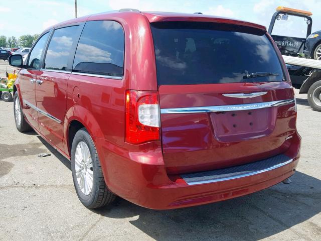 2C4RC1GG4ER312732 - 2014 CHRYSLER TOWN & COU RED photo 3