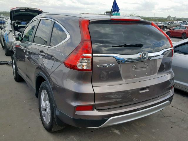 2HKRM3H75GH540181 - 2016 HONDA CR-V EXL BROWN photo 3