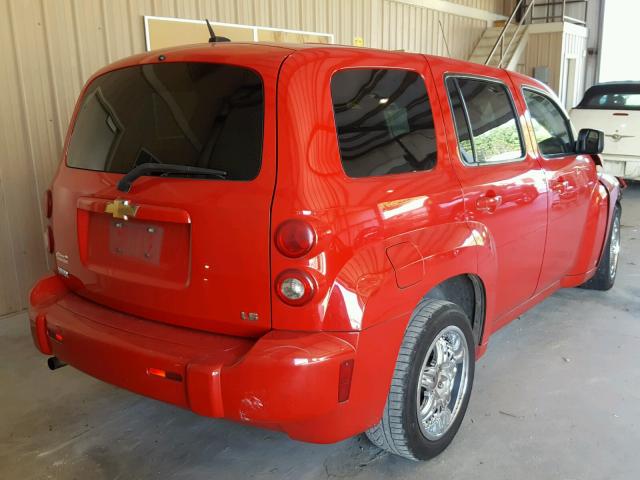 3GNDA13D48S562563 - 2008 CHEVROLET HHR LS Rojo foto 4