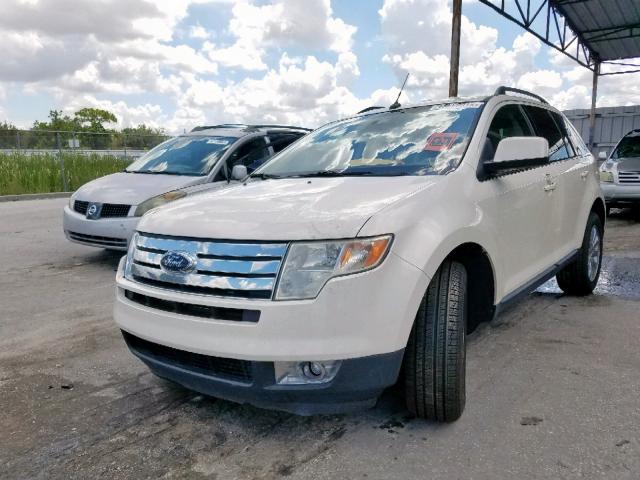 2FMDK39C88BA76565 - 2008 FORD EDGE LIMIT WHITE photo 2