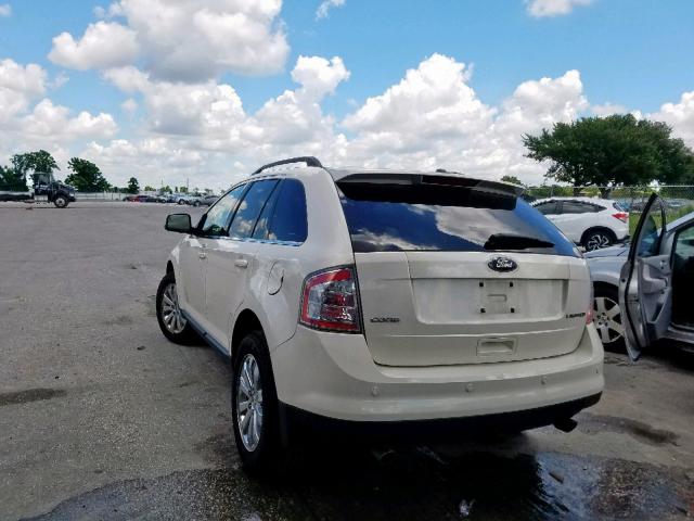 2FMDK39C88BA76565 - 2008 FORD EDGE LIMIT WHITE photo 3