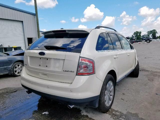 2FMDK39C88BA76565 - 2008 FORD EDGE LIMIT WHITE photo 4