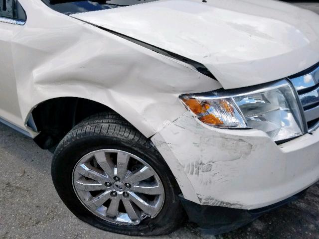 2FMDK39C88BA76565 - 2008 FORD EDGE LIMIT WHITE photo 9