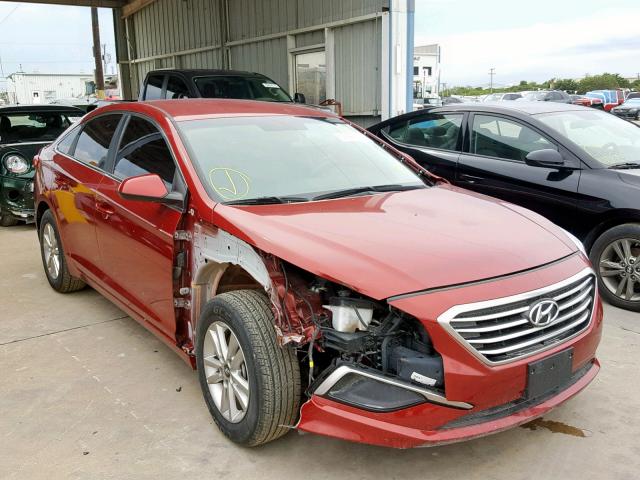 5NPE24AF7GH329396 - 2016 HYUNDAI SONATA SE RED photo 1