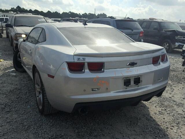 2G1FT1EW3A9176061 - 2010 CHEVROLET CAMARO SS SILVER photo 3