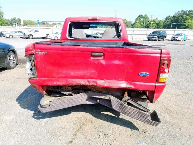 1FTCR10A0VPA22239 - 1997 FORD RANGER RED photo 6
