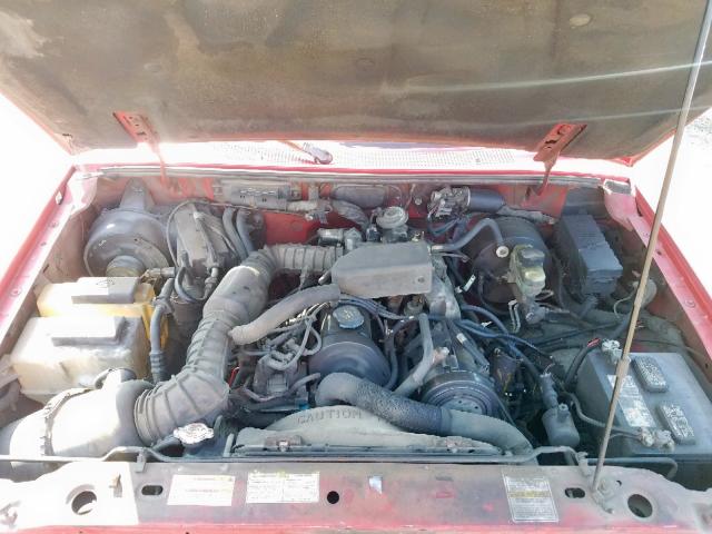 1FTCR10A0VPA22239 - 1997 FORD RANGER RED photo 7
