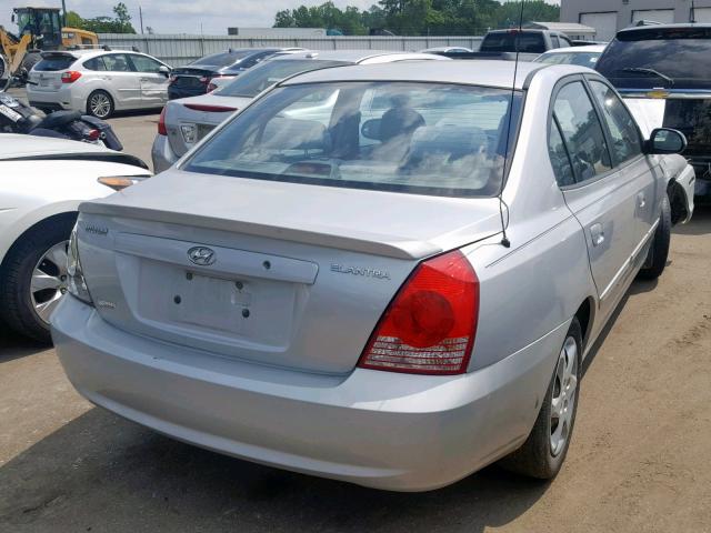 KMHDN46DX6U308973 - 2006 HYUNDAI ELANTRA GL SILVER photo 4