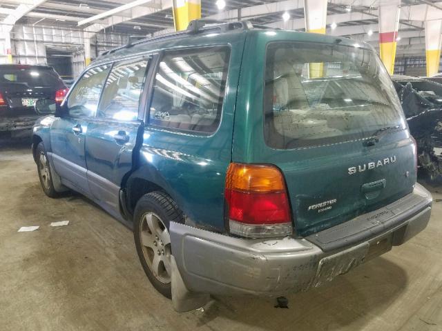 JF1SF6553WH768974 - 1998 SUBARU FORESTER S GREEN photo 3