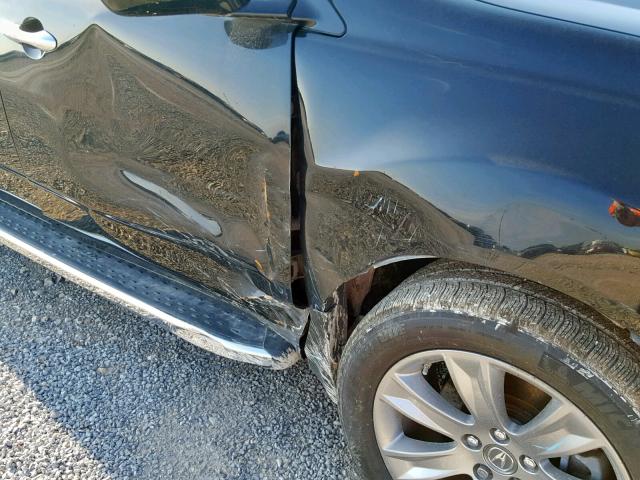 2HNYD2H68DH509258 - 2013 ACURA MDX ADVANC BLACK photo 9