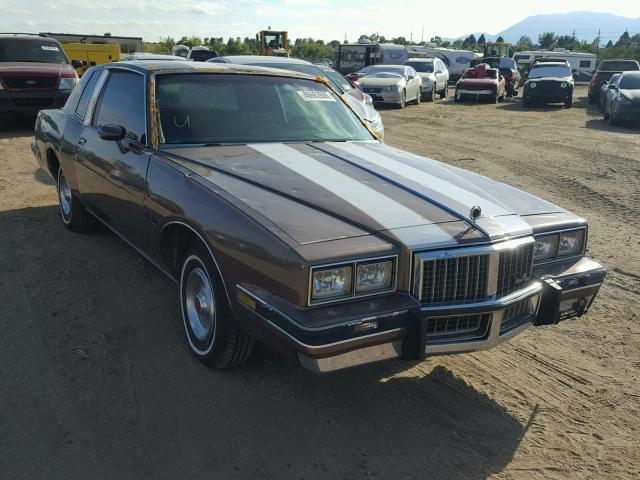1G2AJ37A4EB214183 - 1984 PONTIAC GRAND PRIX BROWN photo 1