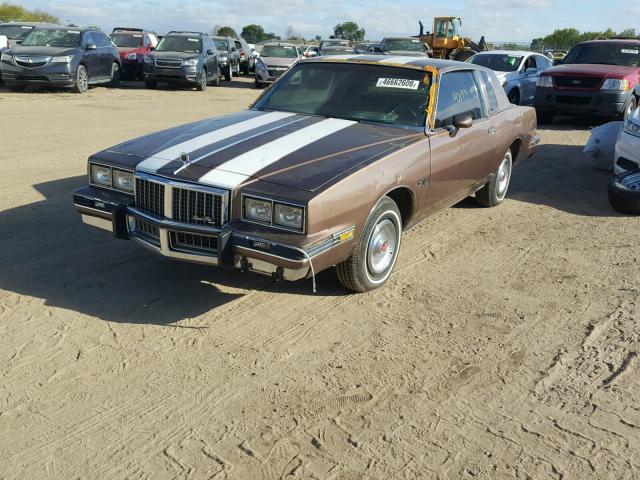 1G2AJ37A4EB214183 - 1984 PONTIAC GRAND PRIX BROWN photo 2