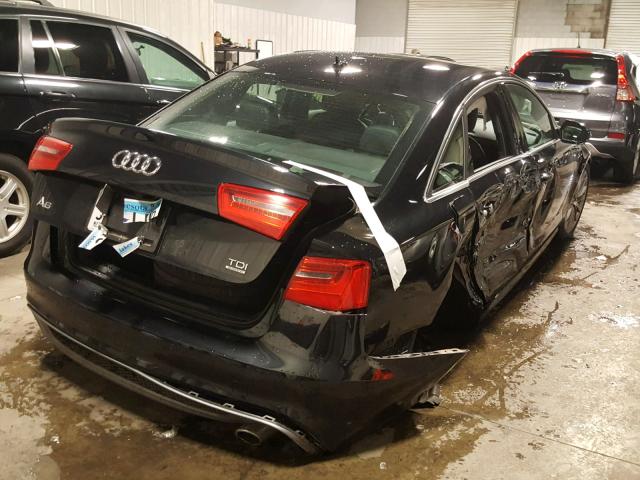 WAUHMAFC5EN078859 - 2014 AUDI A6 PRESTIG BLACK photo 4