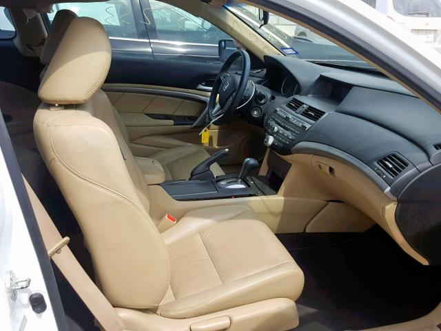 1HGCS2B81BA003090 - 2011 HONDA ACCORD EXL WHITE photo 5