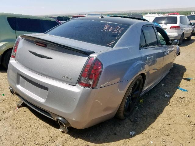 2C3CCAFJ3EH230939 - 2014 CHRYSLER 300 SRT-8 SILVER photo 4