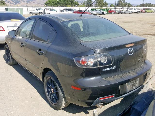 JM1BK12G671723214 - 2007 MAZDA 3 I BLACK photo 3