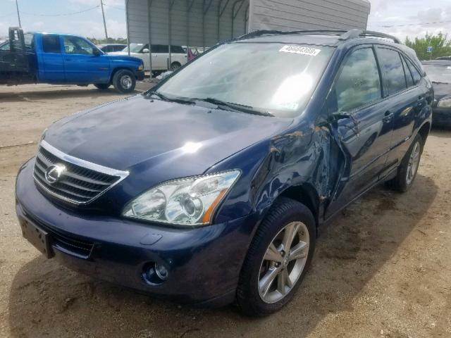 JTJHW31U172022931 - 2007 LEXUS RX 400H BLUE photo 2