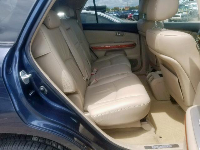 JTJHW31U172022931 - 2007 LEXUS RX 400H BLUE photo 6