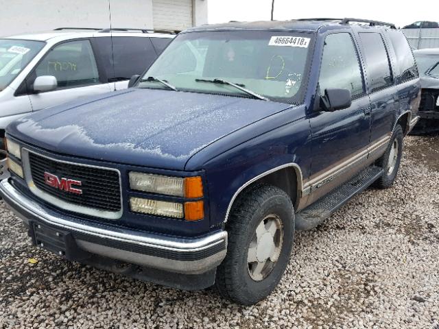 1GKEK13R5VJ755330 - 1997 GMC YUKON BLUE photo 2