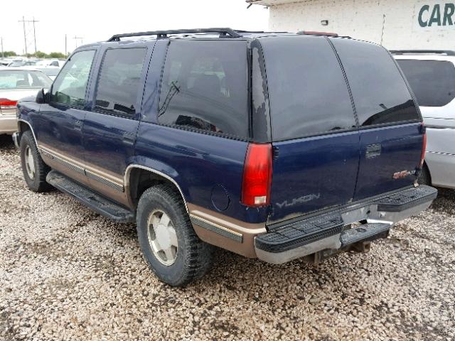 1GKEK13R5VJ755330 - 1997 GMC YUKON BLUE photo 3