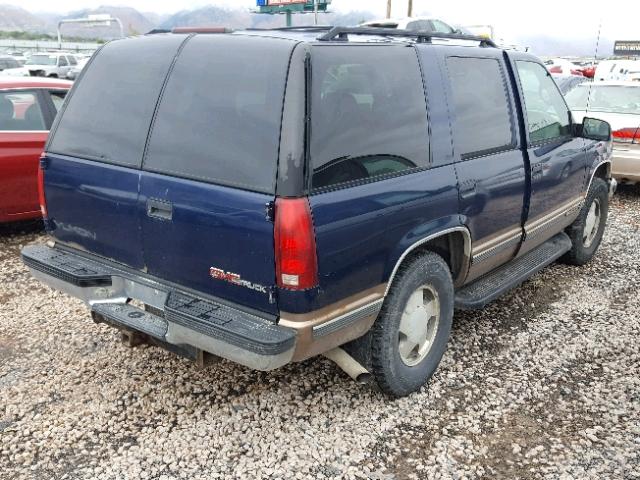 1GKEK13R5VJ755330 - 1997 GMC YUKON BLUE photo 4