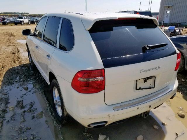 WP1AB29P78LA43382 - 2008 PORSCHE CAYENNE S WHITE photo 3