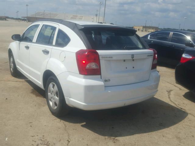 1C3CDWBA4CD531746 - 2012 DODGE CALIBER SE WHITE photo 3