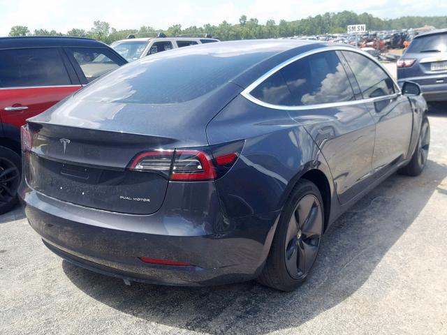 5YJ3E1EB3JF114009 - 2018 TESLA MODEL 3 CHARCOAL photo 4