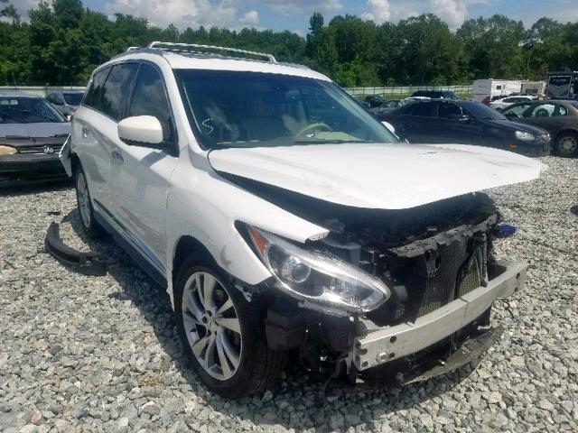 5N1AL0MM8DC349142 - 2013 INFINITI JX35 WHITE photo 1