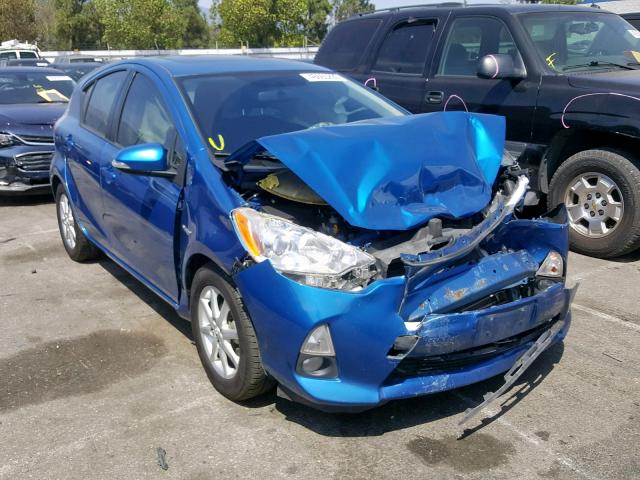 JTDKDTB32C1014048 - 2012 TOYOTA PRIUS C BLUE photo 1