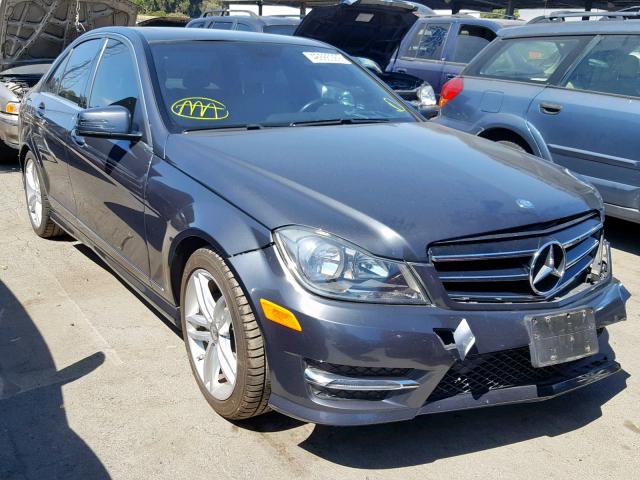 WDDGF4HB1ER306773 - 2014 MERCEDES-BENZ C 250 GRAY photo 1