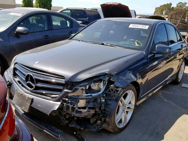 WDDGF4HB1ER306773 - 2014 MERCEDES-BENZ C 250 GRAY photo 2