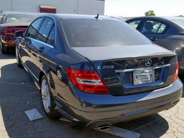 WDDGF4HB1ER306773 - 2014 MERCEDES-BENZ C 250 GRAY photo 3