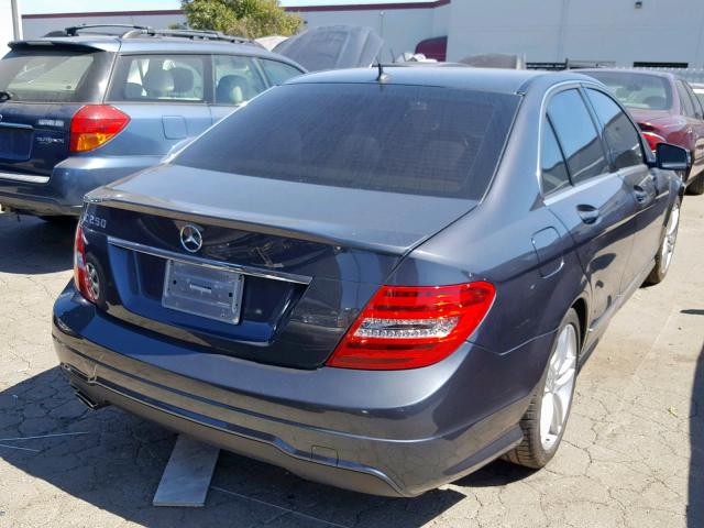 WDDGF4HB1ER306773 - 2014 MERCEDES-BENZ C 250 GRAY photo 4