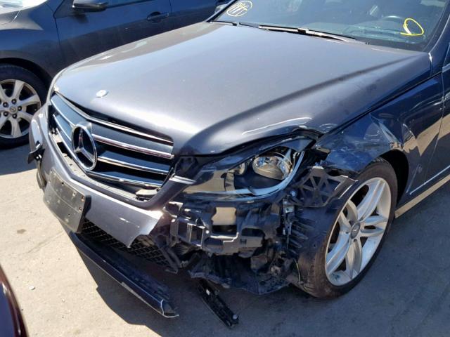 WDDGF4HB1ER306773 - 2014 MERCEDES-BENZ C 250 GRAY photo 9