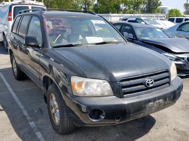 JTEDP21A350080476 - 2005 TOYOTA HIGHLANDER BLACK photo 1